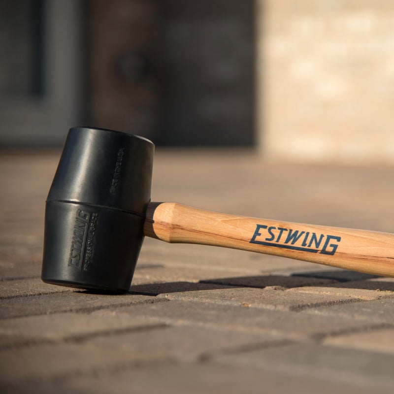 Estwing DH-18 18 Oz Deadhead Rubber Mallet, Wood Handle , Black - Image 5